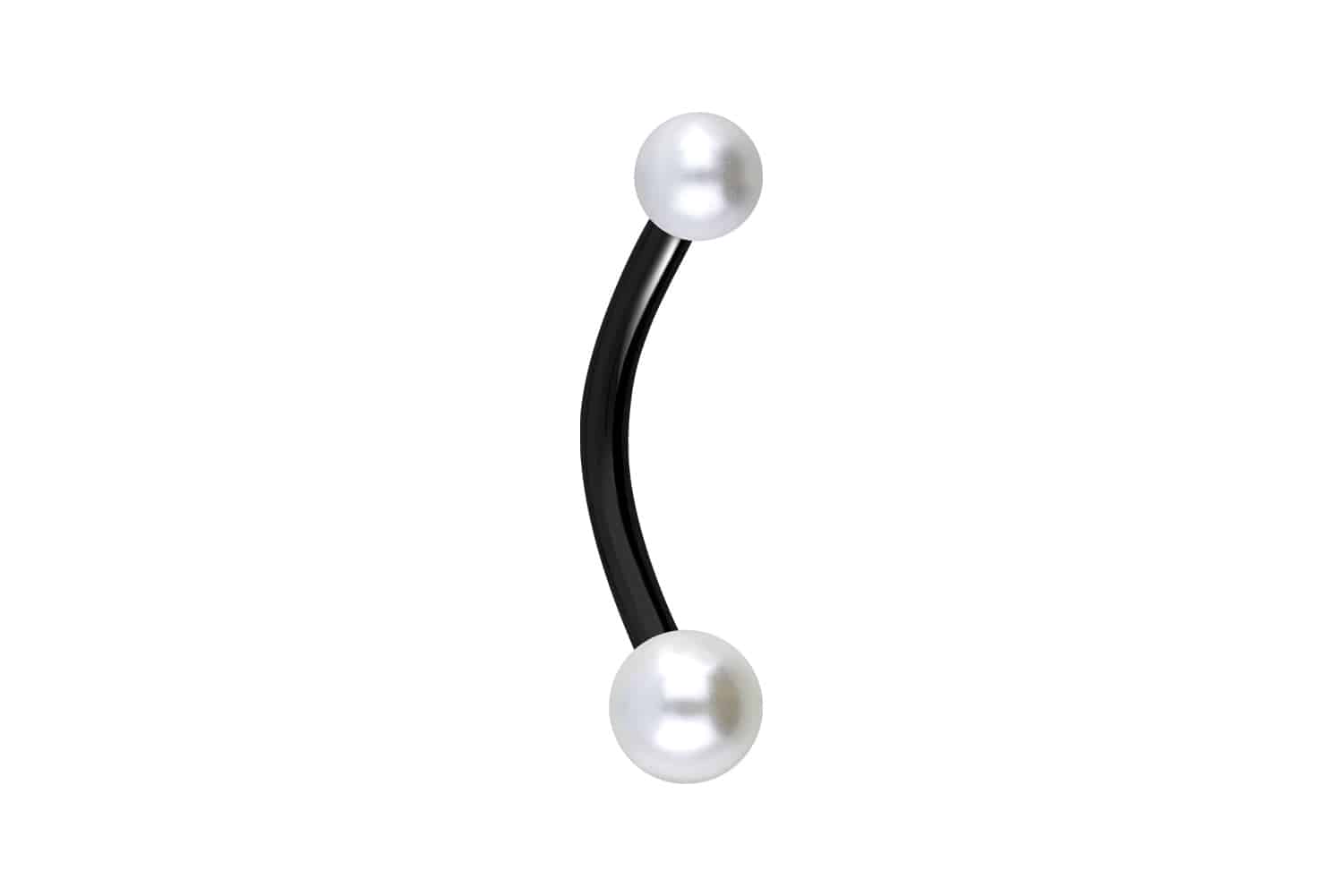 Chirurgenstahl Mini Bananabell Piercing SYNTHETISCHE PERLEN